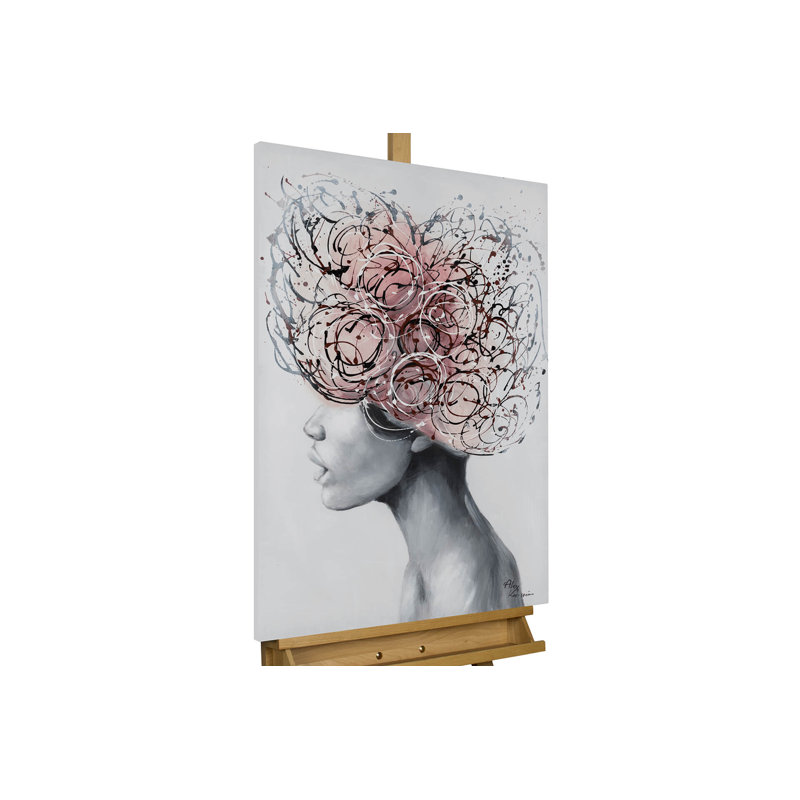 Blossom of Thought Hand Painted Acrylic Painting 