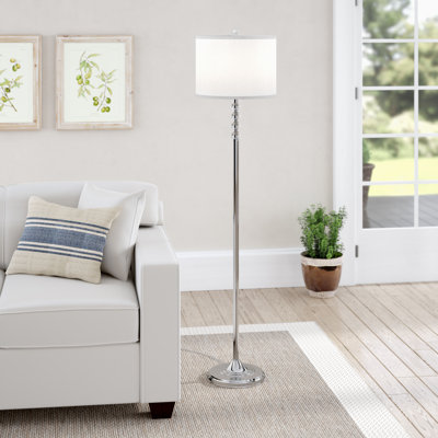 Yehuda 60.25'' Silver Traditional Floor Lamp