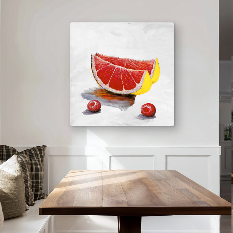 Grapefruit Slices - Metal Print for Kitchen Decor | Home Art