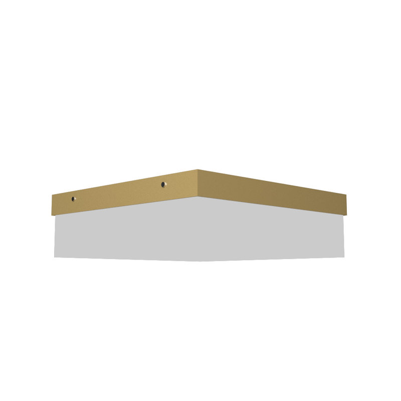 1 - Light LED Flush Mount, 4.88" H x 19.5" W x 19.5" D, Organic Cappuccino