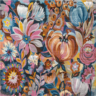 Clydine Floral Indoor Rug