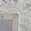 Tapis bleu clair / ivoire en laine tissé à plat à la main Dasheil-879275811