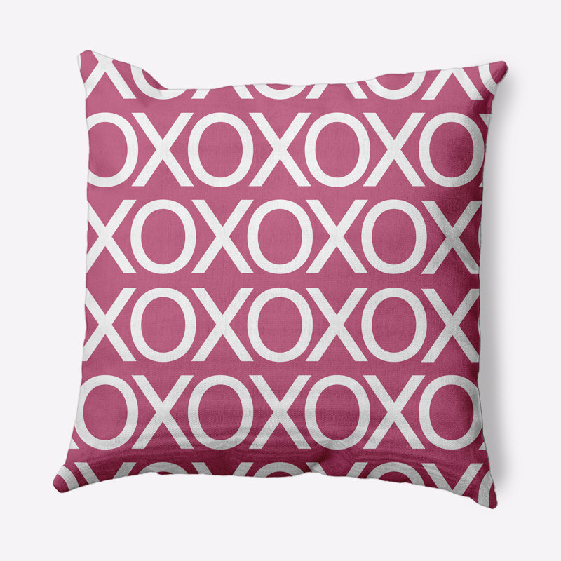 Square Pillow, 16" H x 16" W, Pink