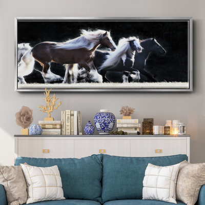 Horse Motion X- Framed Canvas