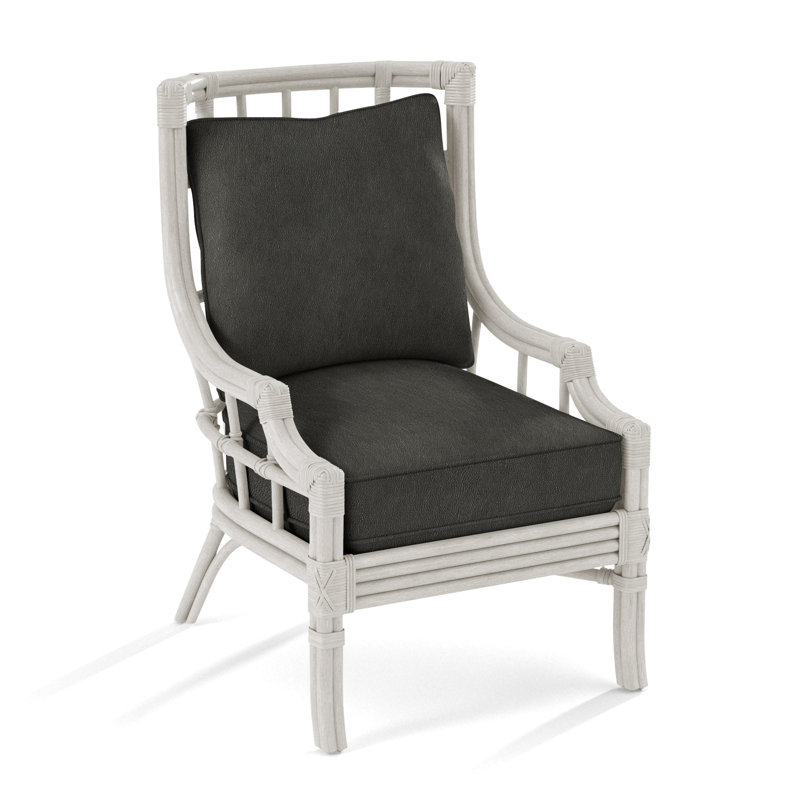 Seville Armchair, Snow Crypton Performance; 0884-91, Antique Frost White