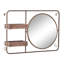 Miroir d'appoint avec tablettes Mccreery