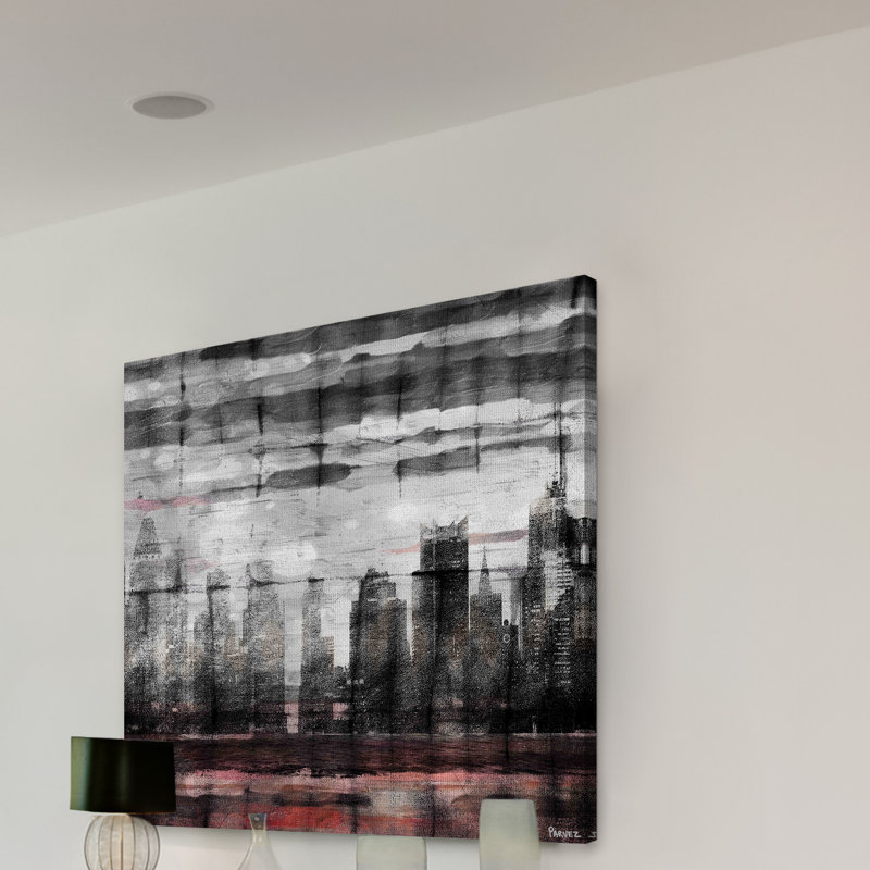 « bold city » par parvez taj,, reproduction sur toile tendue, H 32 po x l 32 po x P 1,5 po