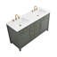 Meuble-lavabo double 60 po Wenniah-82278128