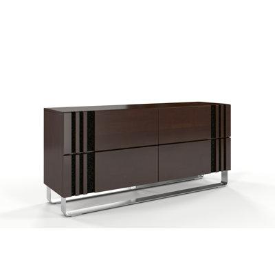 Eng Solid Wood 160cm W 4 - Drawer Chest of Drawers