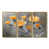 Toile avec cadre flottant or
