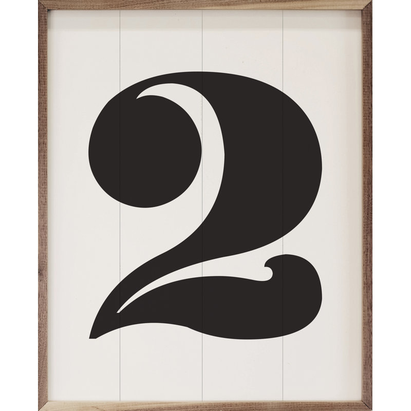 Classic Number Two - blanc, H 30 po x l 24 po