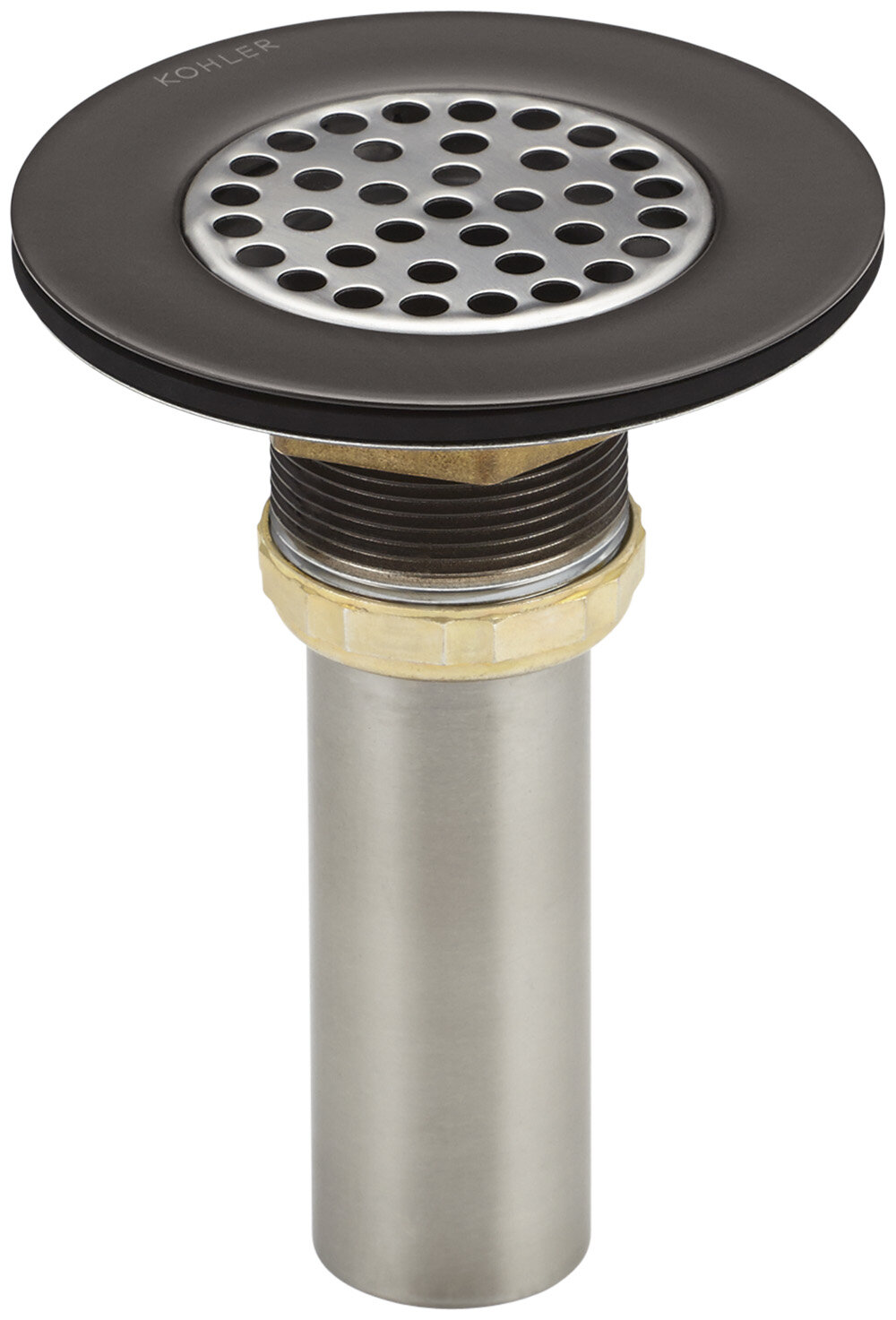 KOHLER Duostrainer 3.5-in Vibrant Stainless Brass Strainer in the