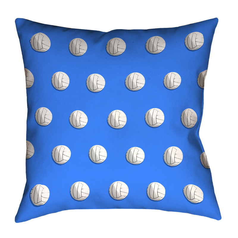 Katelyn Smith Polka Dots Reversible Throw Pillow, 14" x 14", Blue