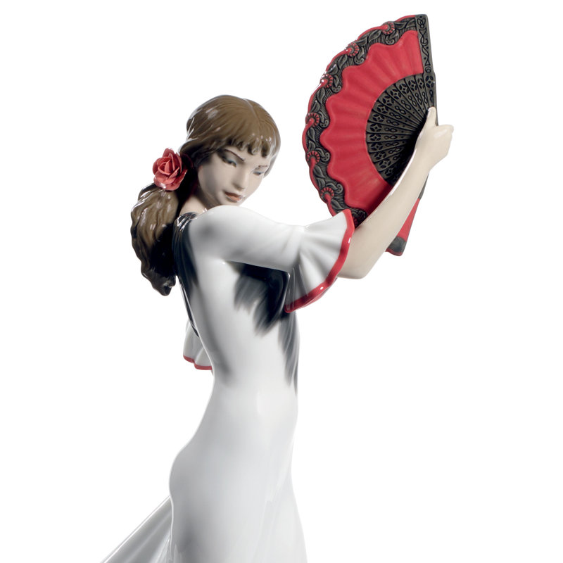 Passion and Soul Flamenco Woman Figurine, White