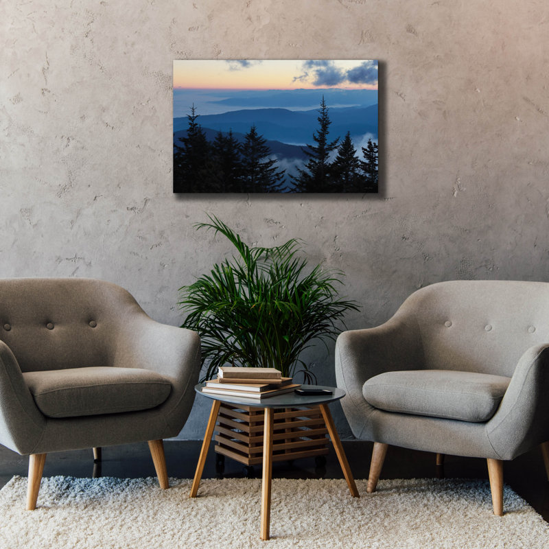  «Great Smoky Mountain Sunrise» par Lori Deiter, art mural sur toile, 40 po x 26 po, H 26 po x l 40 po