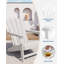 Fauteuil de patio surdimensionné en PEHD Adirondack - pliable, résistant aux intempéries, capacité de 380 lb, porte-gobelet, bois texturé, dossier haut et siège profond, idéal pour foyer, jardin, pelouse, terrasse, bord de piscine-985186247
