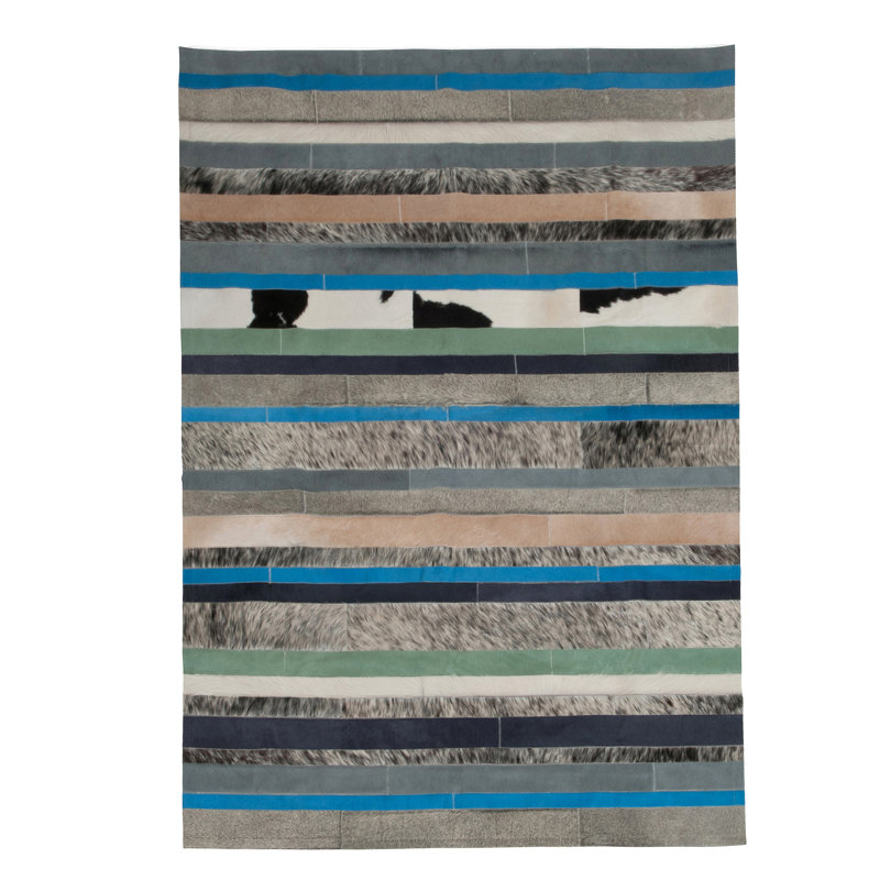 Nueva Raya Cowhide Striped Area Rug