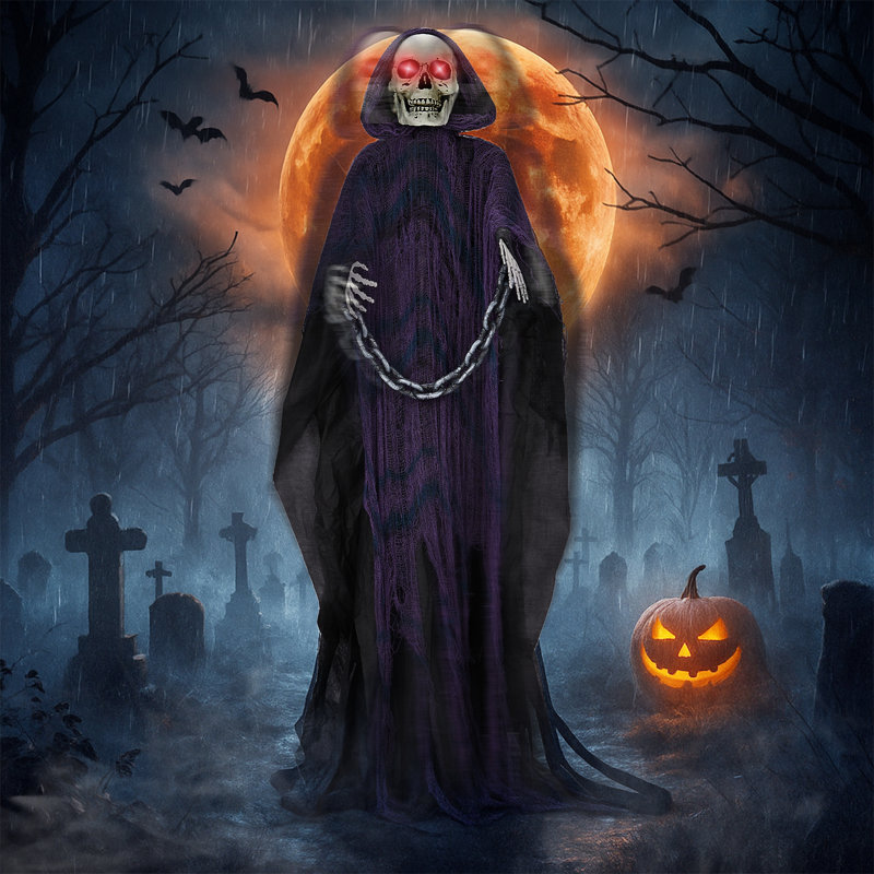 Figurine d'Halloween d'extérieur 6 pi avec décorations d'Halloween