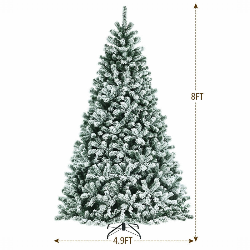 Lighted Artificial Christmas Tree, 8' H