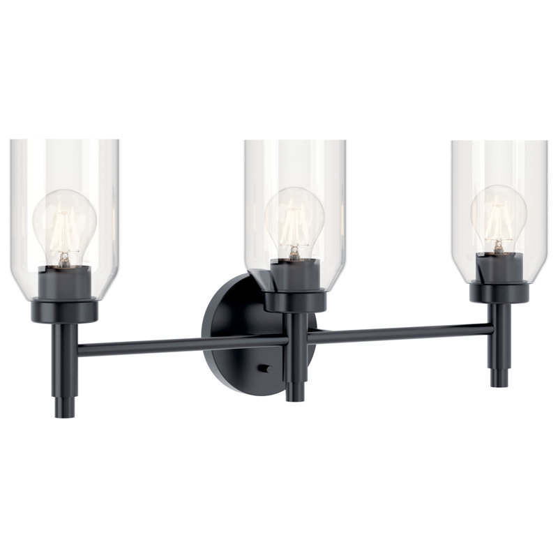 Clairessa 3 - Light Dimmable Vanity Light, Black