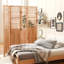 4 Solid Wood Folding Wall Divider, 55.2''w X 65''h, Natural Colour, Metal Hinges For Simple Handling, Enhances Interior Space Partition, Tone, Effortless And Operation, Improves