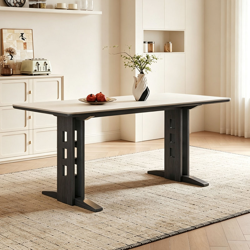 Table de salle à manger moderne, 29.5" H x 70.9" W x 35.4" D