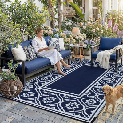 Ellie Reversible Outdoor Rug Waterproof Rug