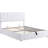 White Queen Bed With Upholstered Back And Hydraulic Storage Option For Size-271352820-271352821