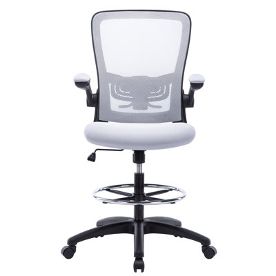 Kyzah Mesh Office Chair, Computer chair with wheels, home office chair with adjustable height by Inbox Zero
