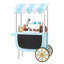 Teamson Kids Ice Cream Play Carts & Stands Set