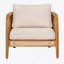 Chaise avec accoudoirs de patio Kirkby