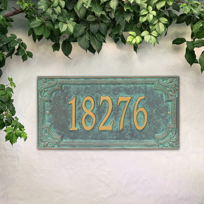 Signature Series 1-Line Wall Address Plaque