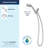 Moen 6-Function Handheld Shower Head with Hose , Detachable Hand Shower, Chrome, 280H1