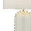 Dolce Table Lamp White Ceramic With Shade