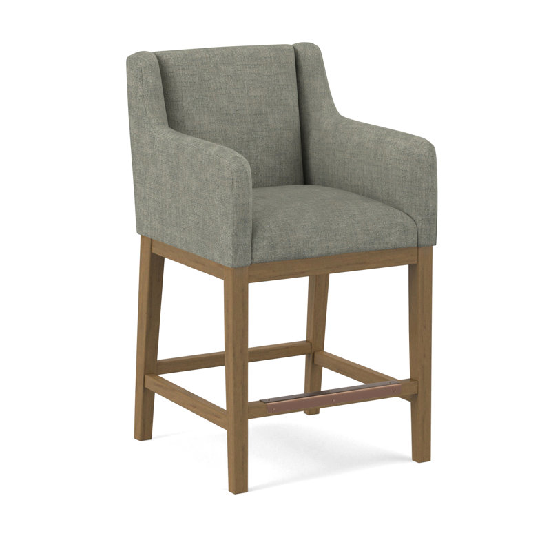 Upholstered Stool, Evolution Smokey, Beachwood
