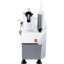 Robot culinaire commercial 110V 2 trous d'alimentation, trancheuse de légumes 550W électrique 1 600 tr / min, robot de cuisine en acier inoxydable détachable 6 pales, déchiqueteur 3mm / 4mm / 7mm, tranche 2mm / 4mm