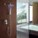 LED  Shower Faucet Set,Modern Shower Faucet System with Handshower and Diverter