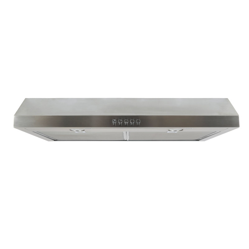 Aria 30 In. Under Cabinet Range Hood 380 Max Airflow Cfm, 3 Fan Speeds, Led Lights Convertible Ducted/Ductless Venting - Stainless Steel