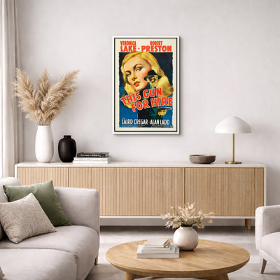 Art rétro, affiche de film détective noir