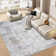 Washable Abstract Area Rug for Living Room Non Slip Carpet