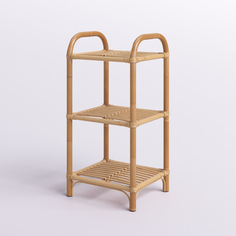 Cedric 15.7'' W Solid + Manufactured Wood Shelving Unit