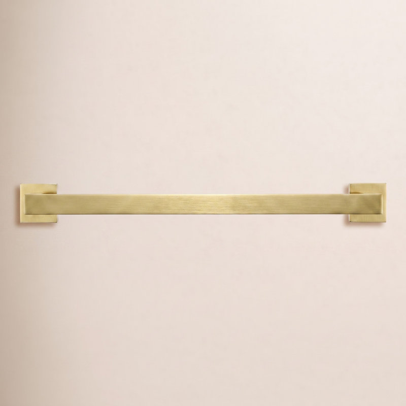 25.5" Wall Mounted Towel Bar, Brushed Gold, 24'' 