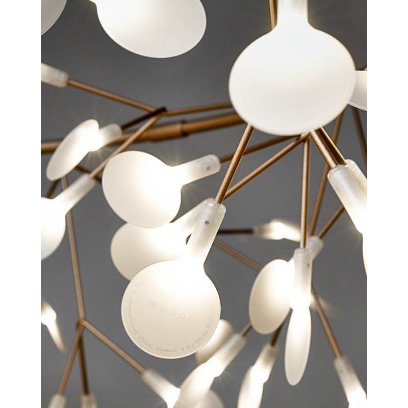 Heracleum III The Big O LED Chandelier, Copper, 82.6 inches, 10 meters