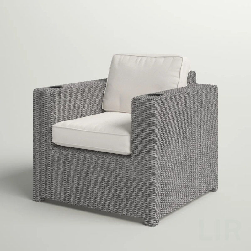 Fauteuil club Aviara - gris, fauteuil