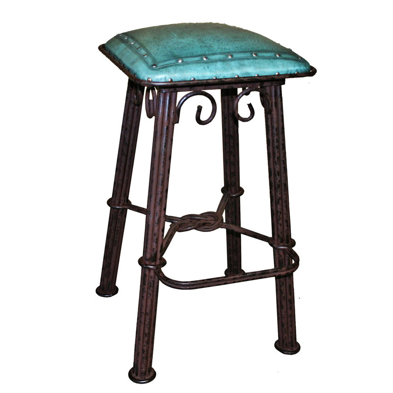 Yeal Upholstered Counter Stool with Metal Frame