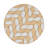 Glass Geometric Round Placemat