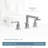 Arris Widespread Bathroom Faucet with Drain Assembly-11285430