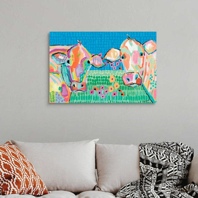 Série MOO : Lucy & Peggy par Kait Roberts-reproduction d’art sur toile