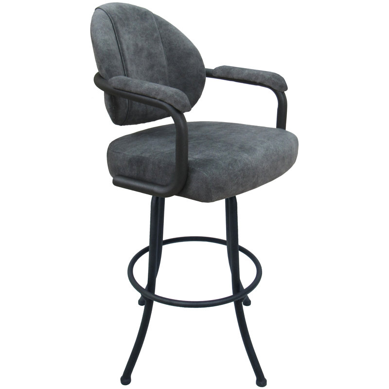 Tabouret pivotant 30 po Vianay, Gris anthracite Outlier, gris