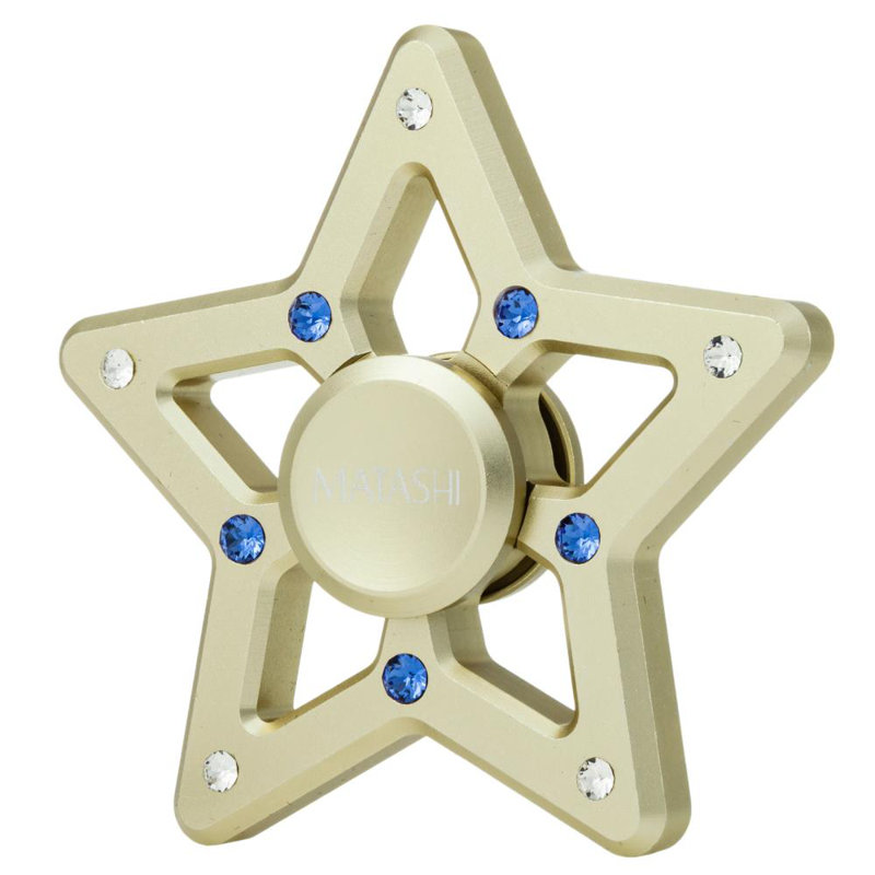 2.75'' Crystal Astrology & Stars Holiday Shaped Ornament, Gold